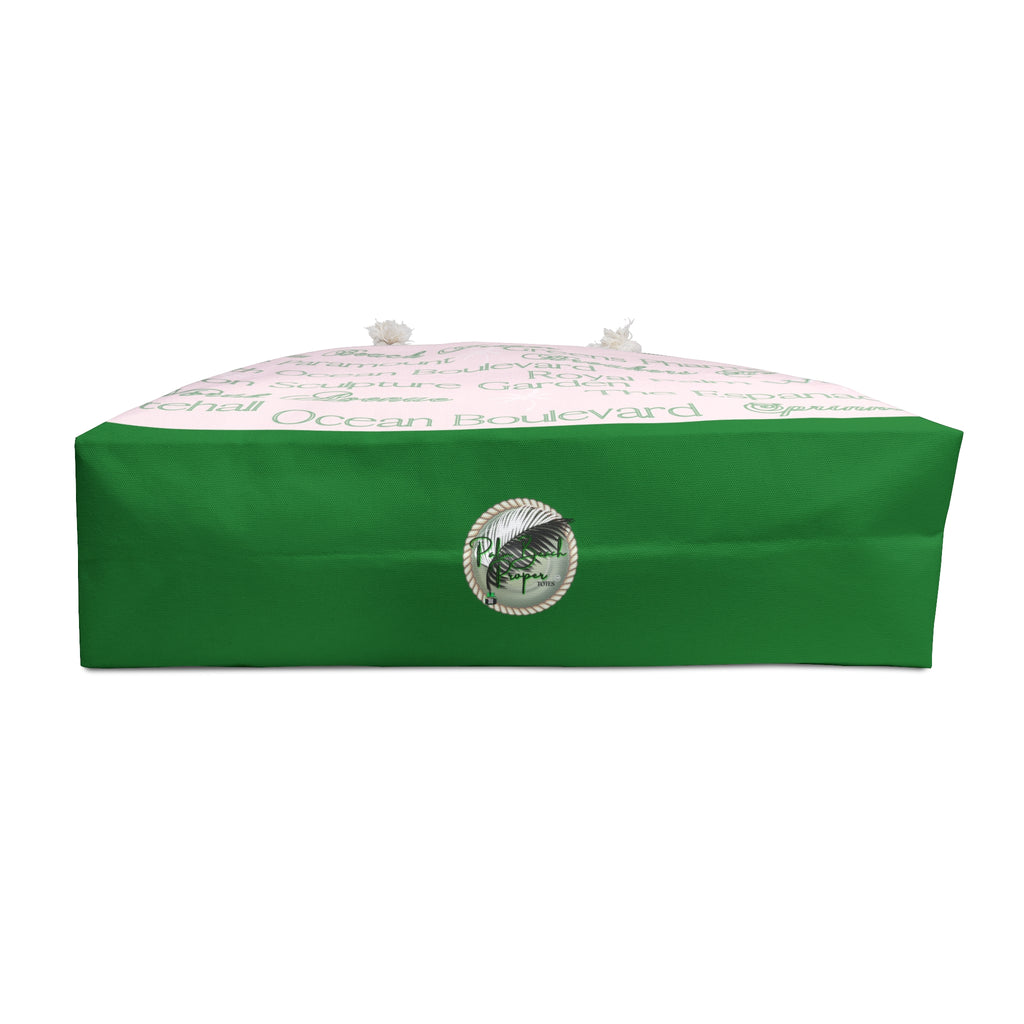 PBP Pink and Green Palm Beach Tote