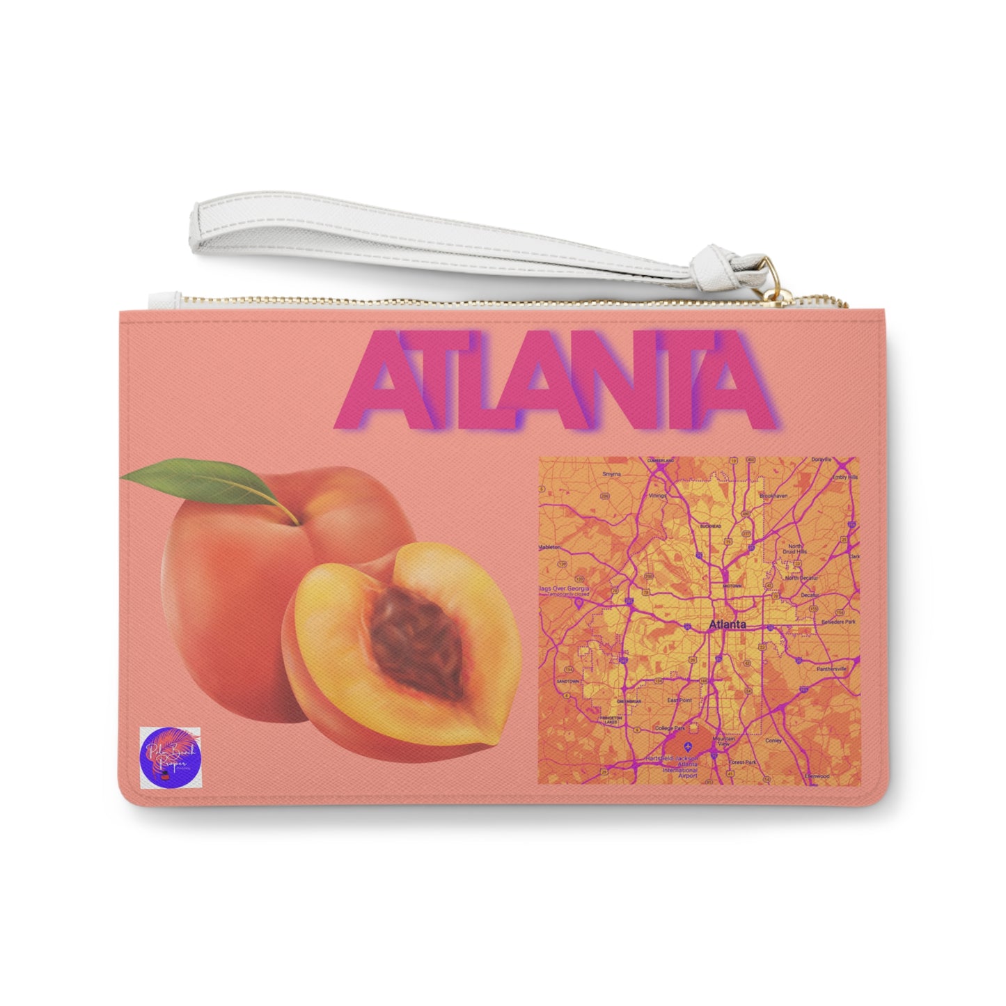 Faux Leather Clutch Bag