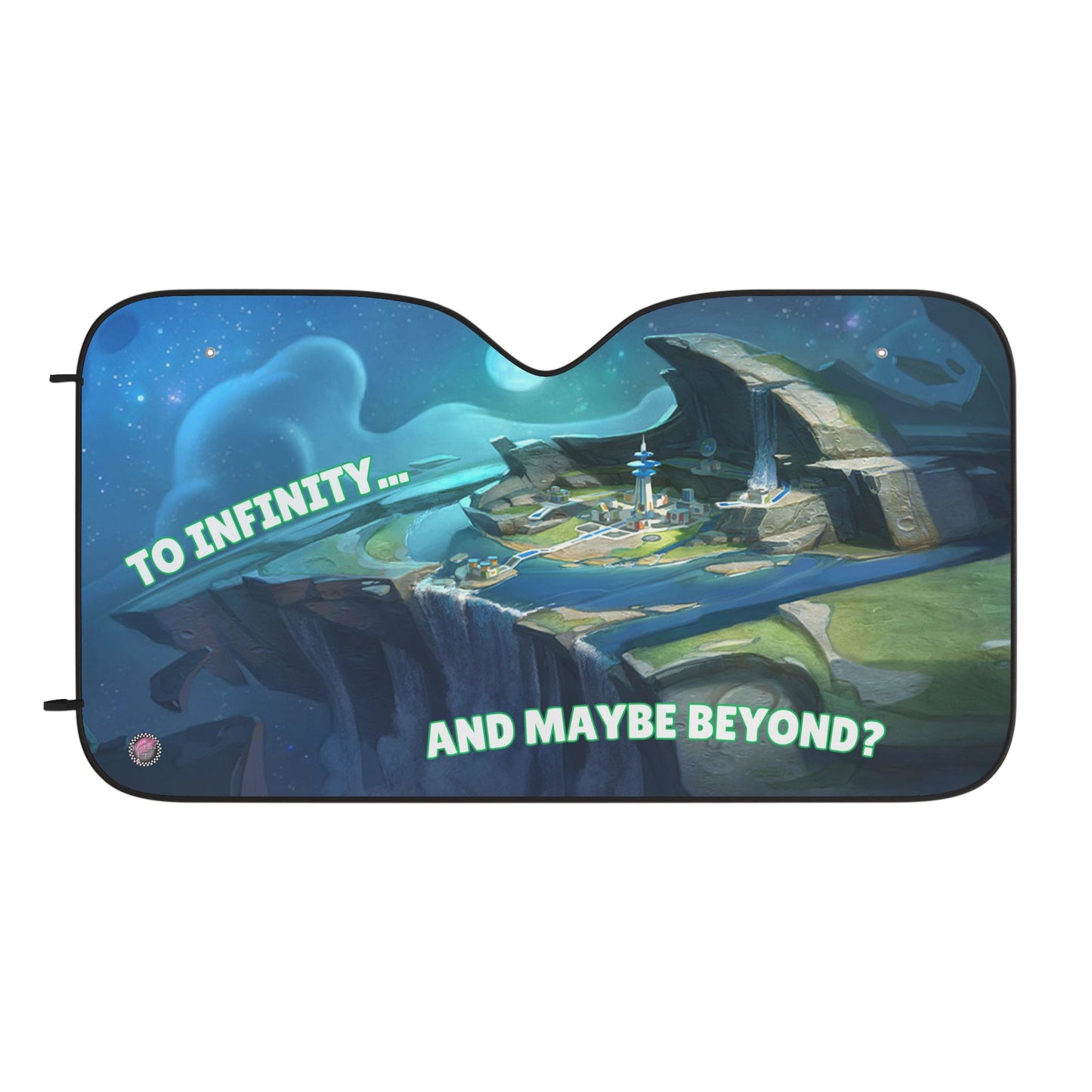 To Infinity Car Sun Shades – Unique UV Protection, Vehicle Accessory, Fun Road Trip Gift, Summer Essential, Car Decor
