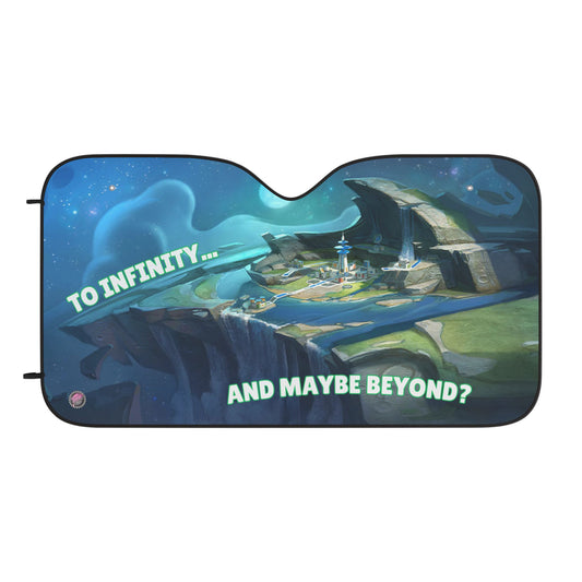 To Infinity Car Sun Shades – Unique UV Protection, Vehicle Accessory, Fun Road Trip Gift, Summer Essential, Car Decor