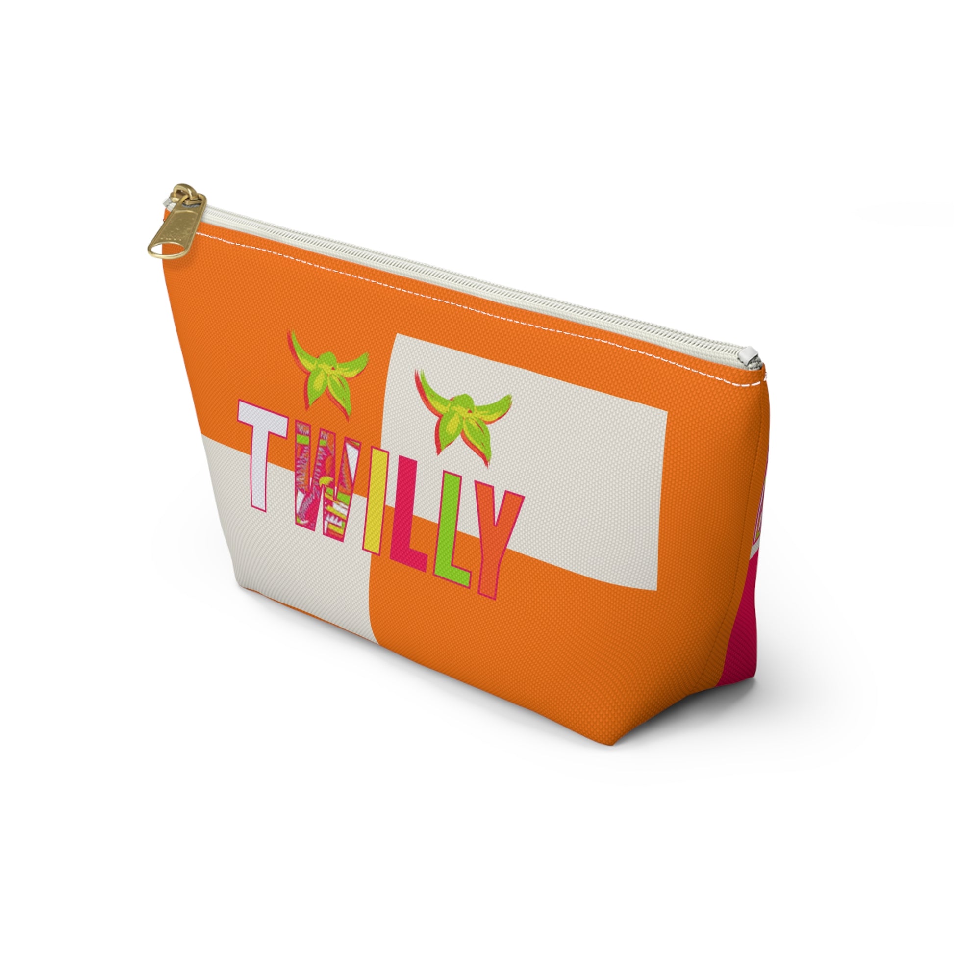 Twilly Away Vibrant Accessory Pouch, Colorful Makeup Bag, Travel Organizer, Fun Gift for Teens, Cute Pencil Case, Daily Essentials Holder