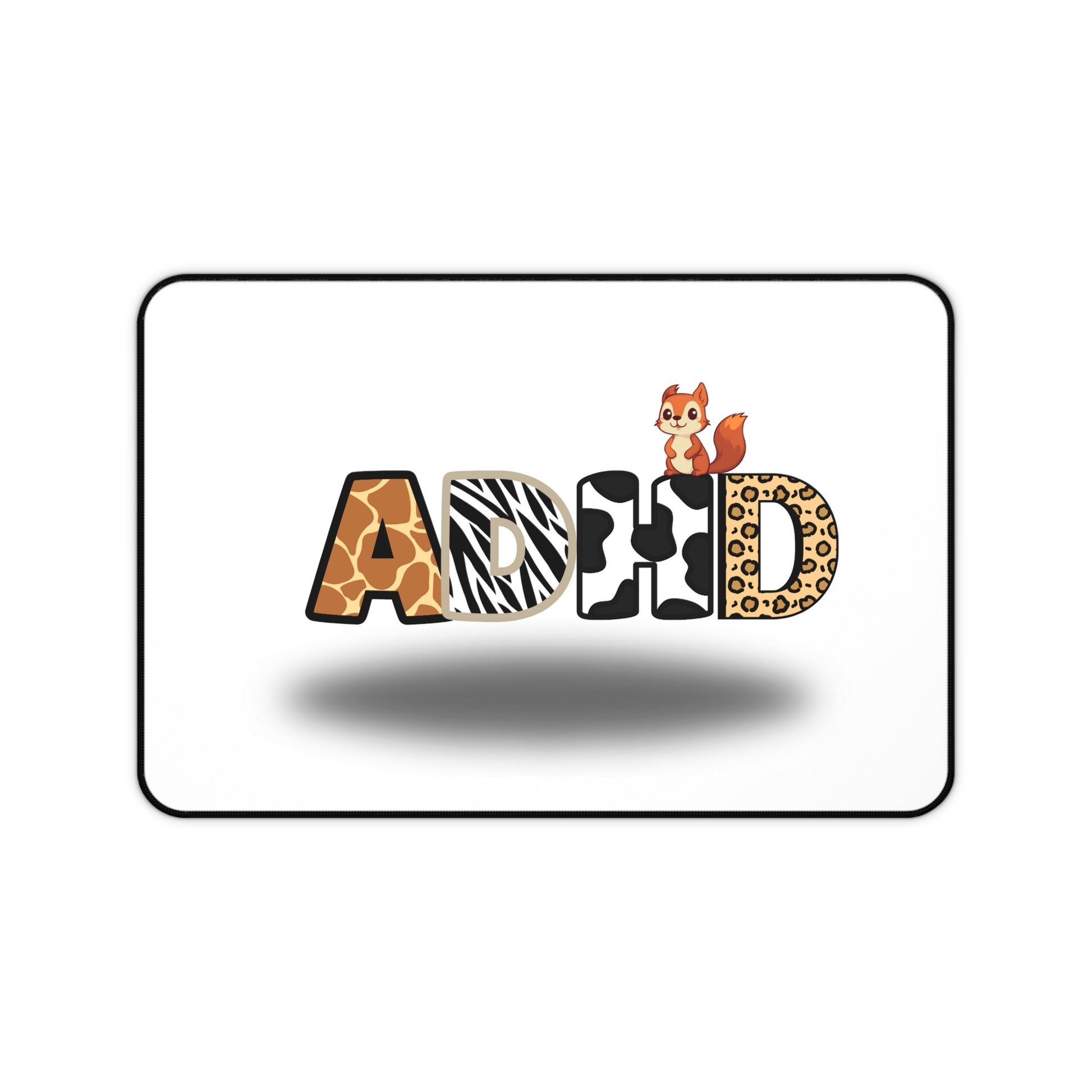 Playful ADHD Desk Mat - Colorful Office Decor, Gift for Students, Home Workspace Organization, Creative Desk Accessory