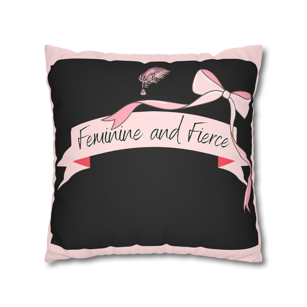 Ballerina/Fierce Suede Square Pillow Case Double sided