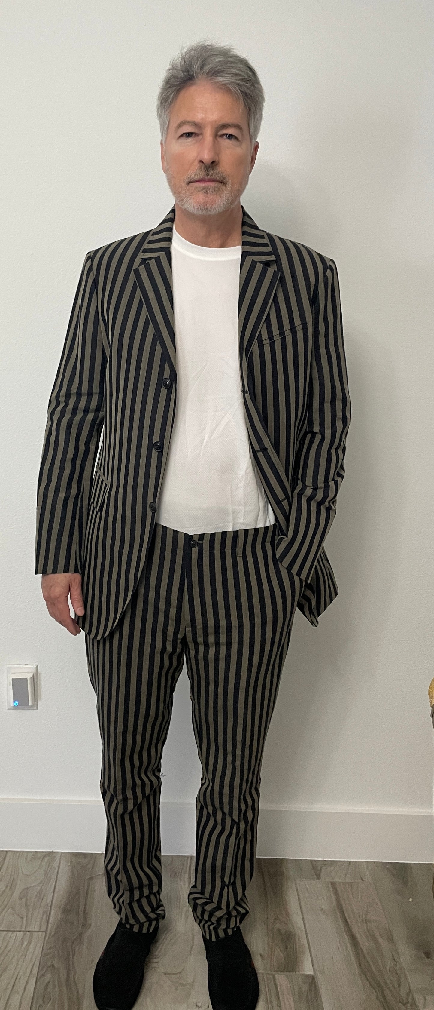 John Varvatos Striped Vintage Suit