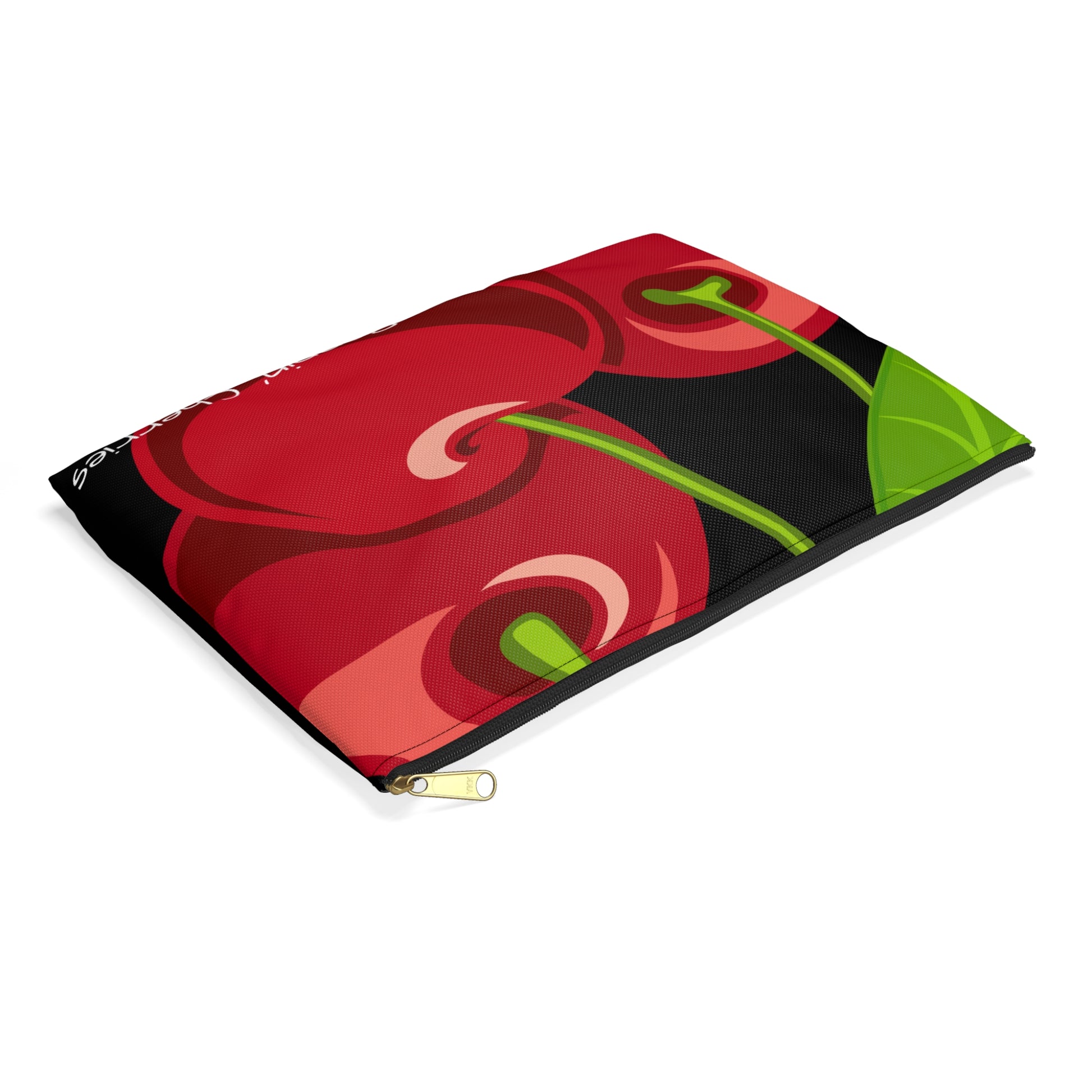 Poppin' Cherry Accessory Pouch for Sweet Lovers, Makeup Bag, Organizing Purse, Gift for Cherry Lovers, Cute Storage
