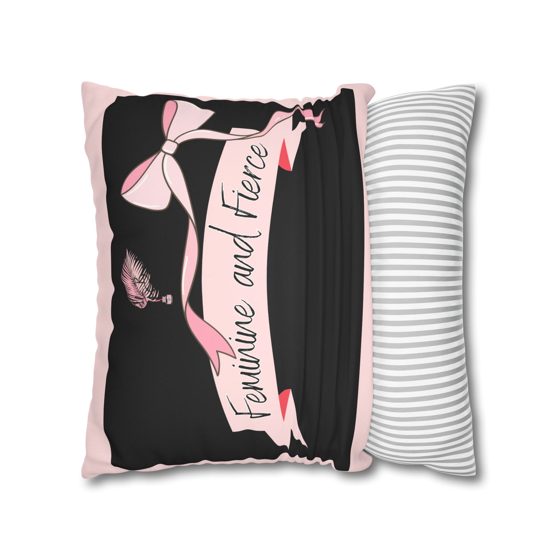 Ballerina/Fierce Suede Square Pillow Case Double sided
