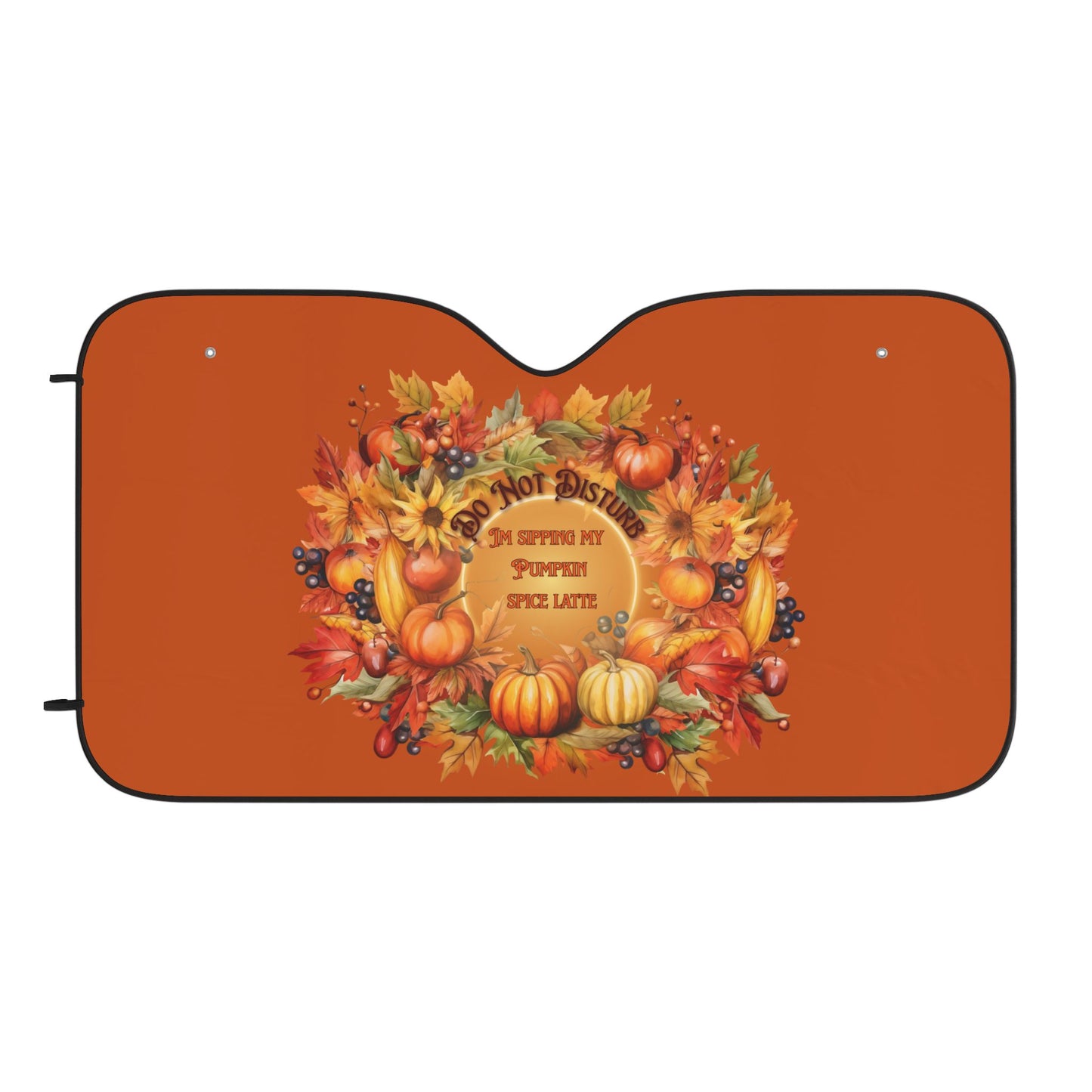 Do NOT Disturb! latte season Car Sun Shades, Cozy Autumn Vibes, Perfect for Thanksgiving, Holiday Car Accessories, Pumpkin Decor