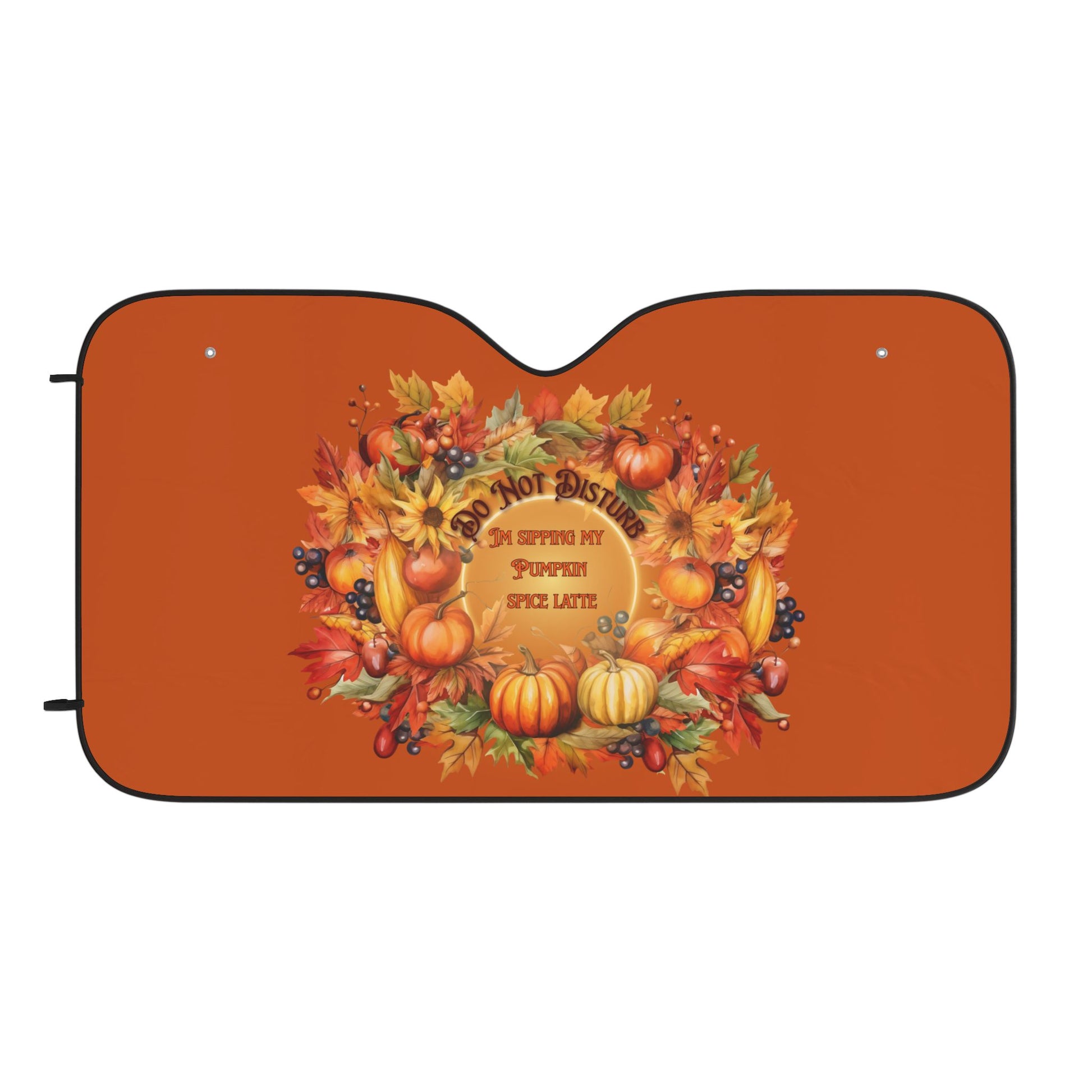 Do NOT Disturb! latte season Car Sun Shades, Cozy Autumn Vibes, Perfect for Thanksgiving, Holiday Car Accessories, Pumpkin Decor