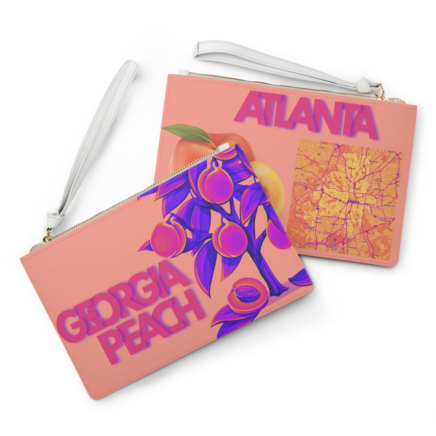 Faux Leather Clutch Bag