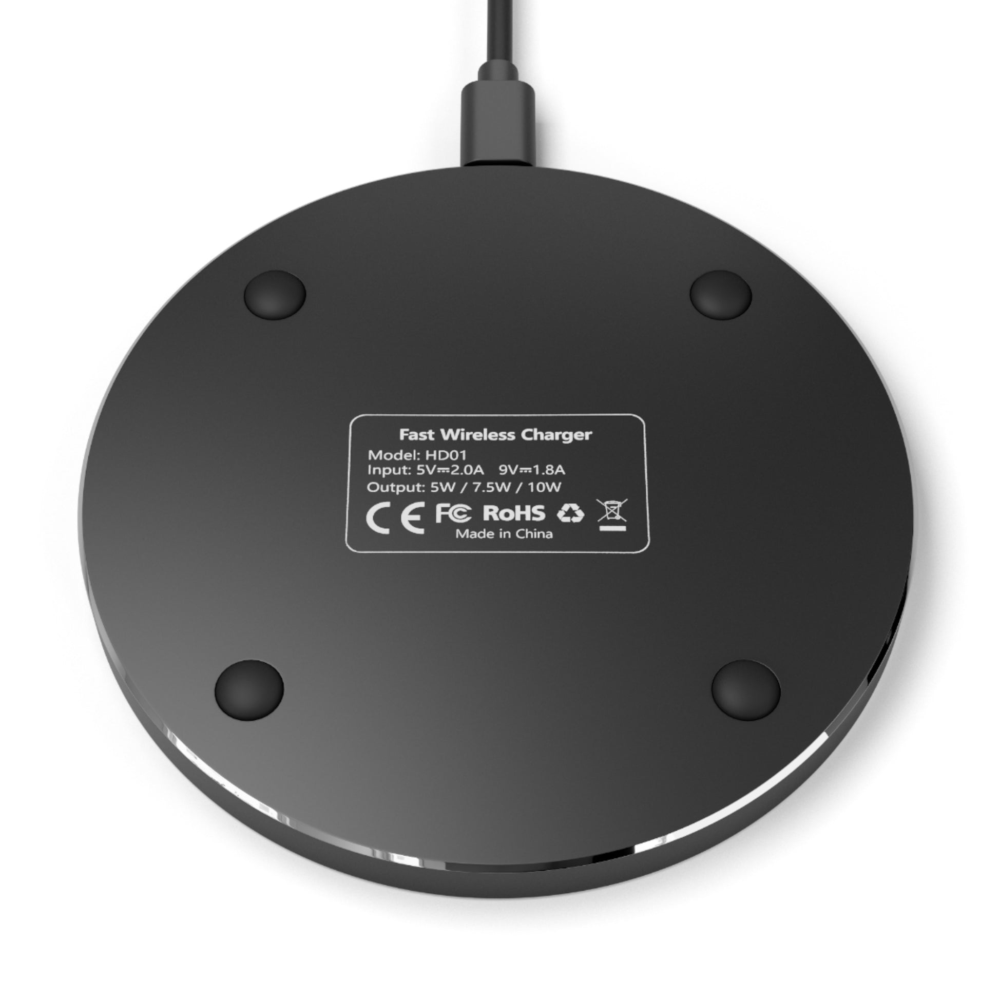 My ADHD is Nuts Wireless Charger - Fun Desk Accessory, Unique Gift, Fast Charging Pad, ADHD Awareness, Quirky Decor