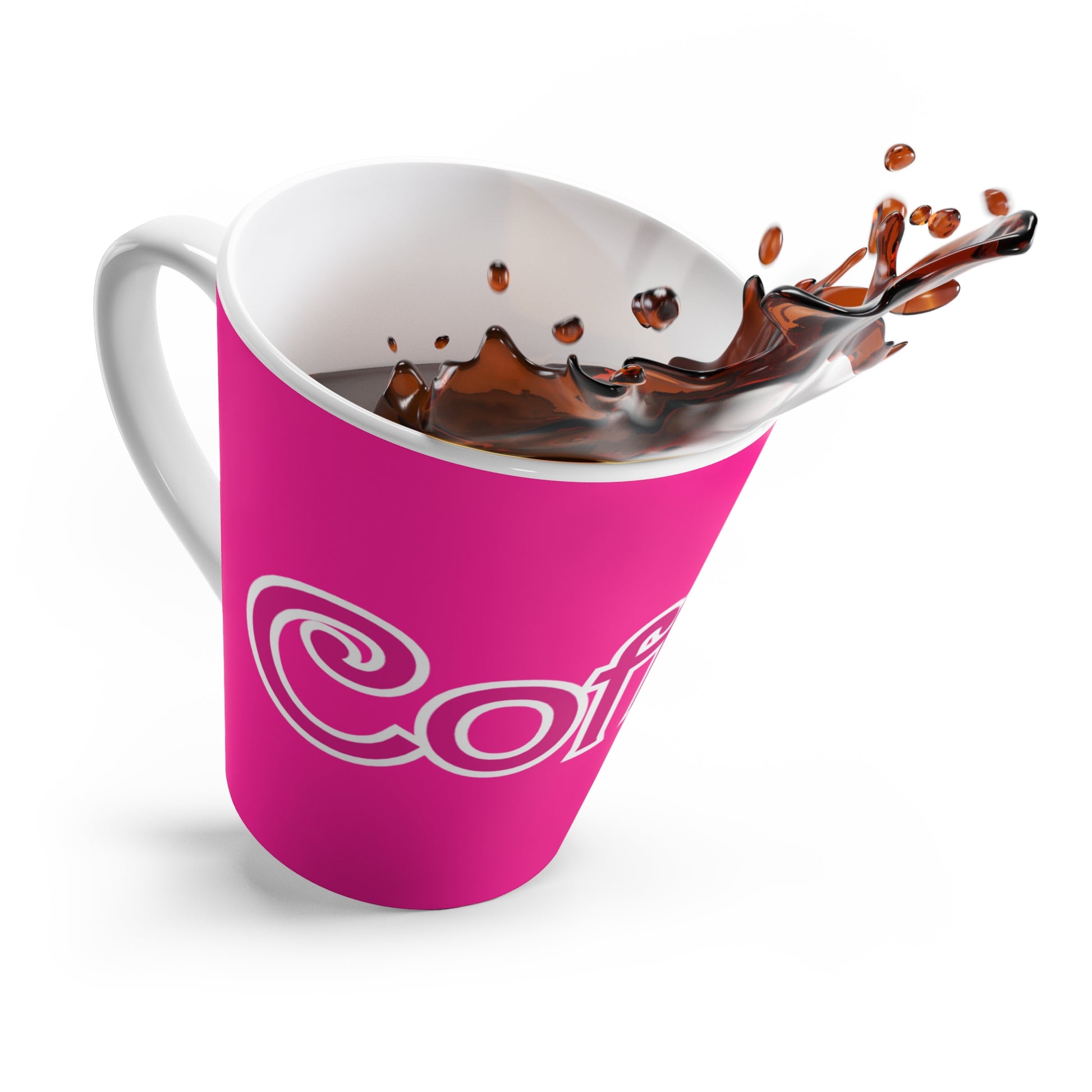 PINK INSPIRED LATTE COFFEE MUG