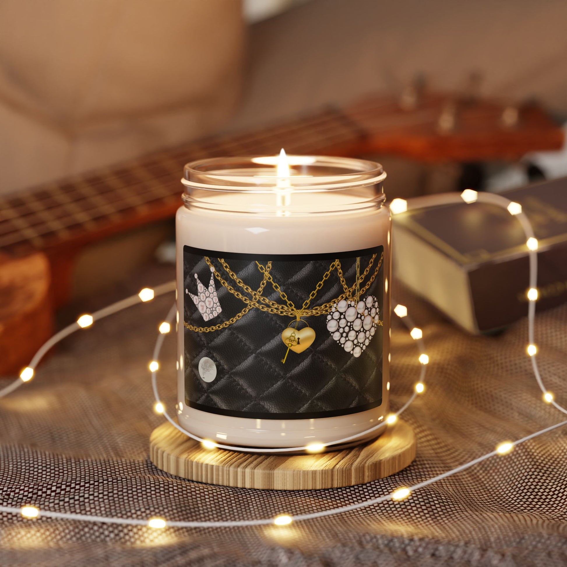 Chanel Inspired Scented Soy Candle, White sage and Lavender