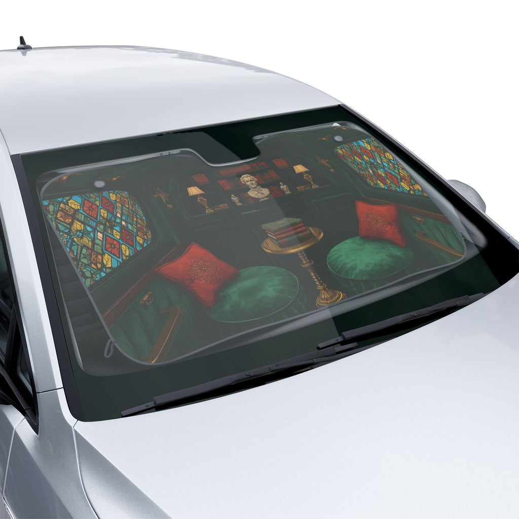 Moody Luxury Interior Car Sun Shades, Decorative Vehicle Shade, Unique Auto Accessory, Car Interior Decor, Stylish Sun Protection