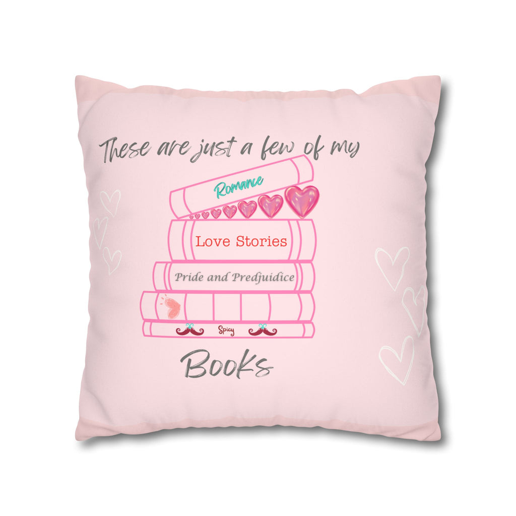 Books A Plenty!Faux Suede Square Pillow Case  Double sided two for one!