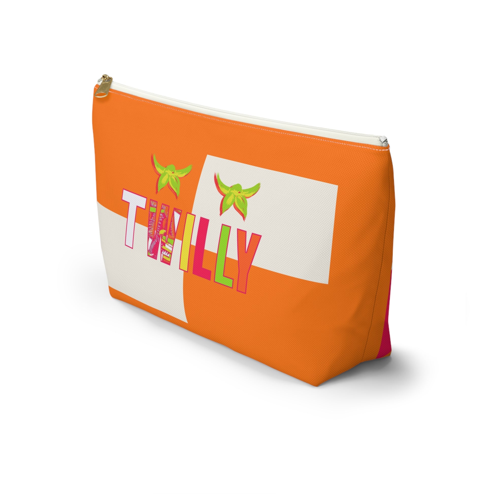 Twilly Away Vibrant Accessory Pouch, Colorful Makeup Bag, Travel Organizer, Fun Gift for Teens, Cute Pencil Case, Daily Essentials Holder