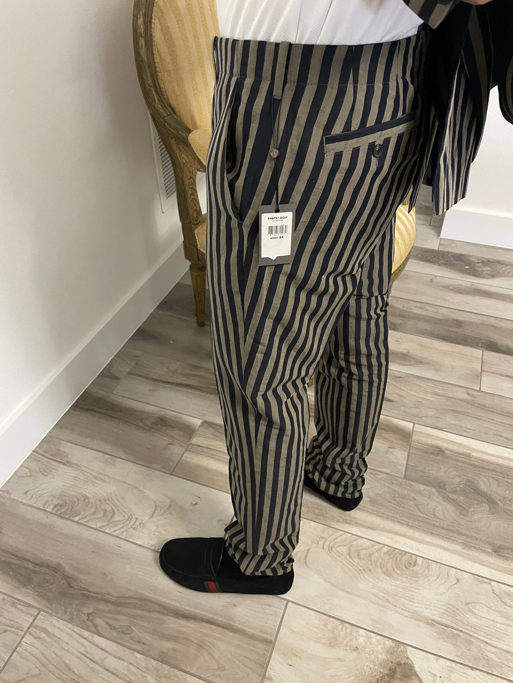 John Varvatos Striped Vintage Suit