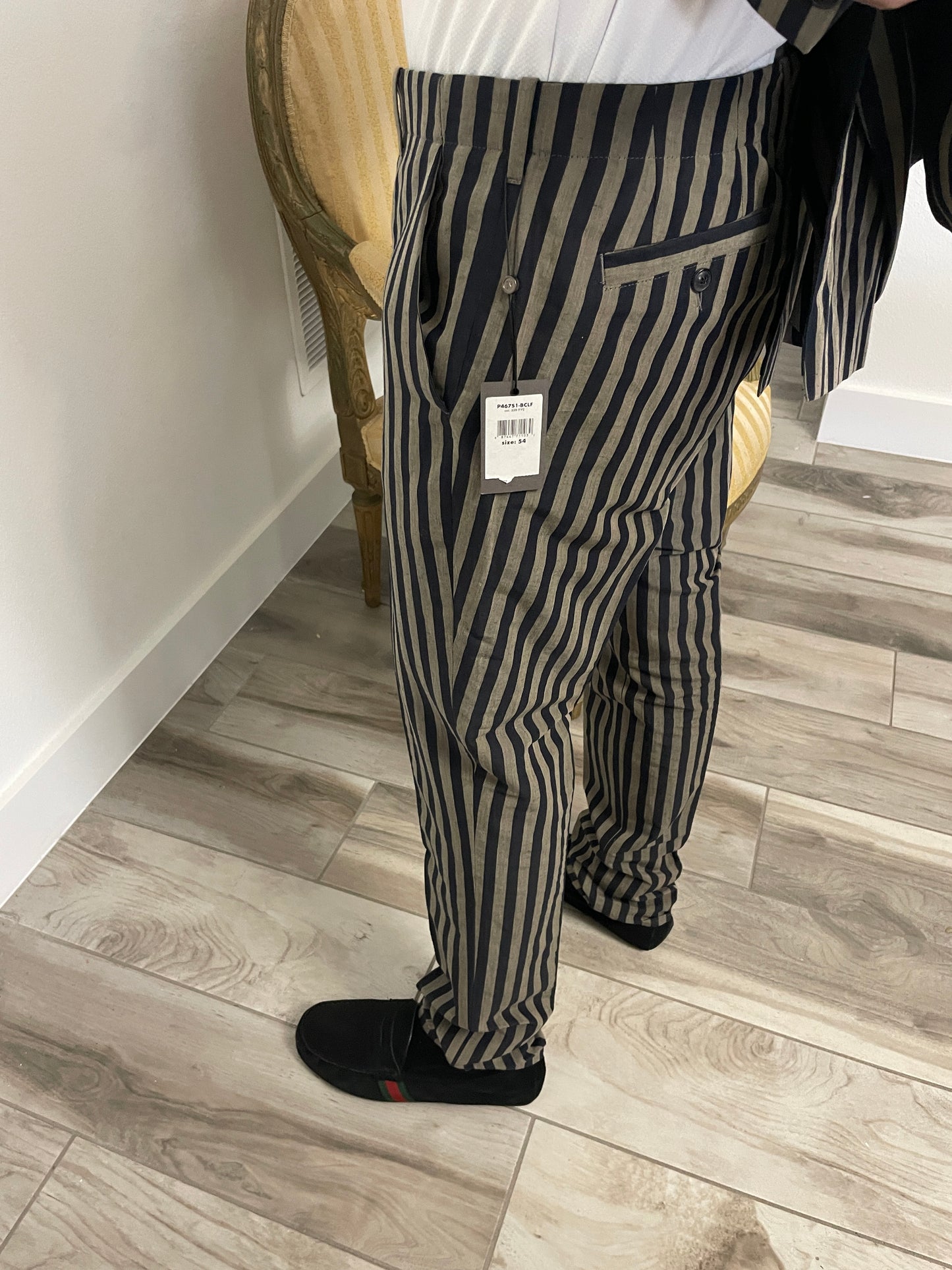 John Varvatos Striped Vintage Suit