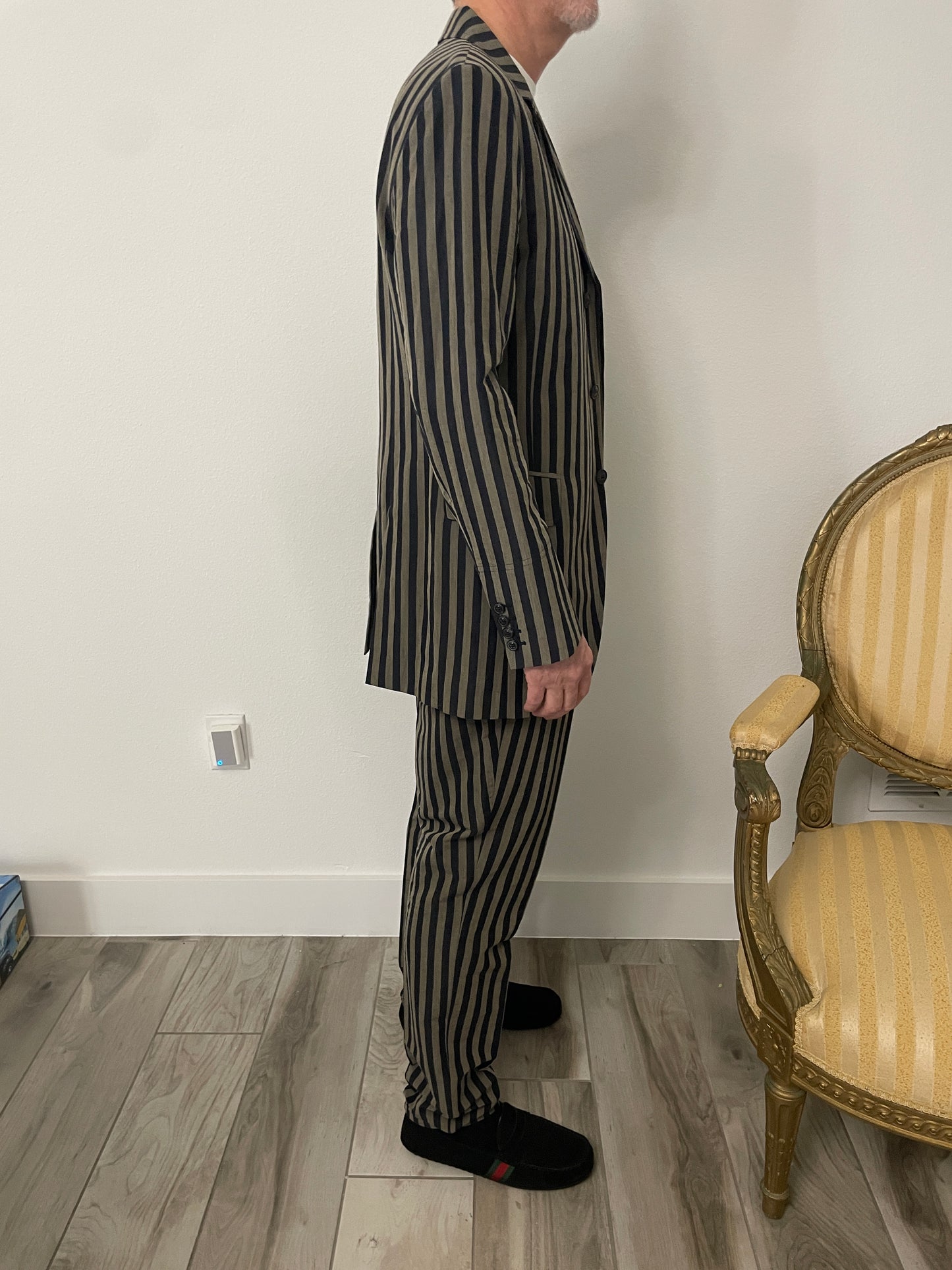 John Varvatos Striped Vintage Suit