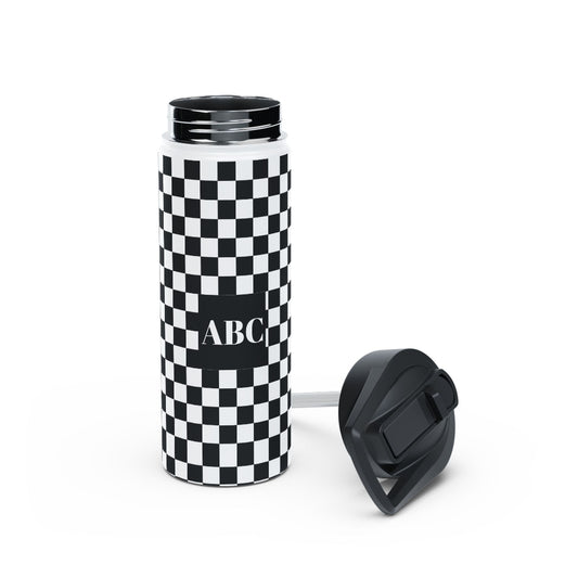 18oz. Chic Bold Drip Personalized Water Bottle for Dad's Diaper Backpack 