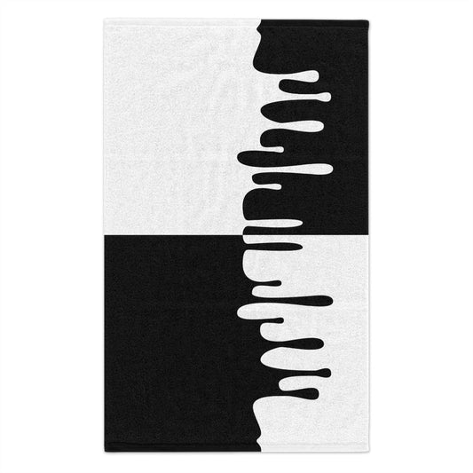 Chic Bold Drip black and white burp cloth pbp