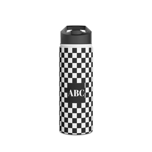Chic Bold Drip Personalized Water Bottle for Dad's Diaper Backpack